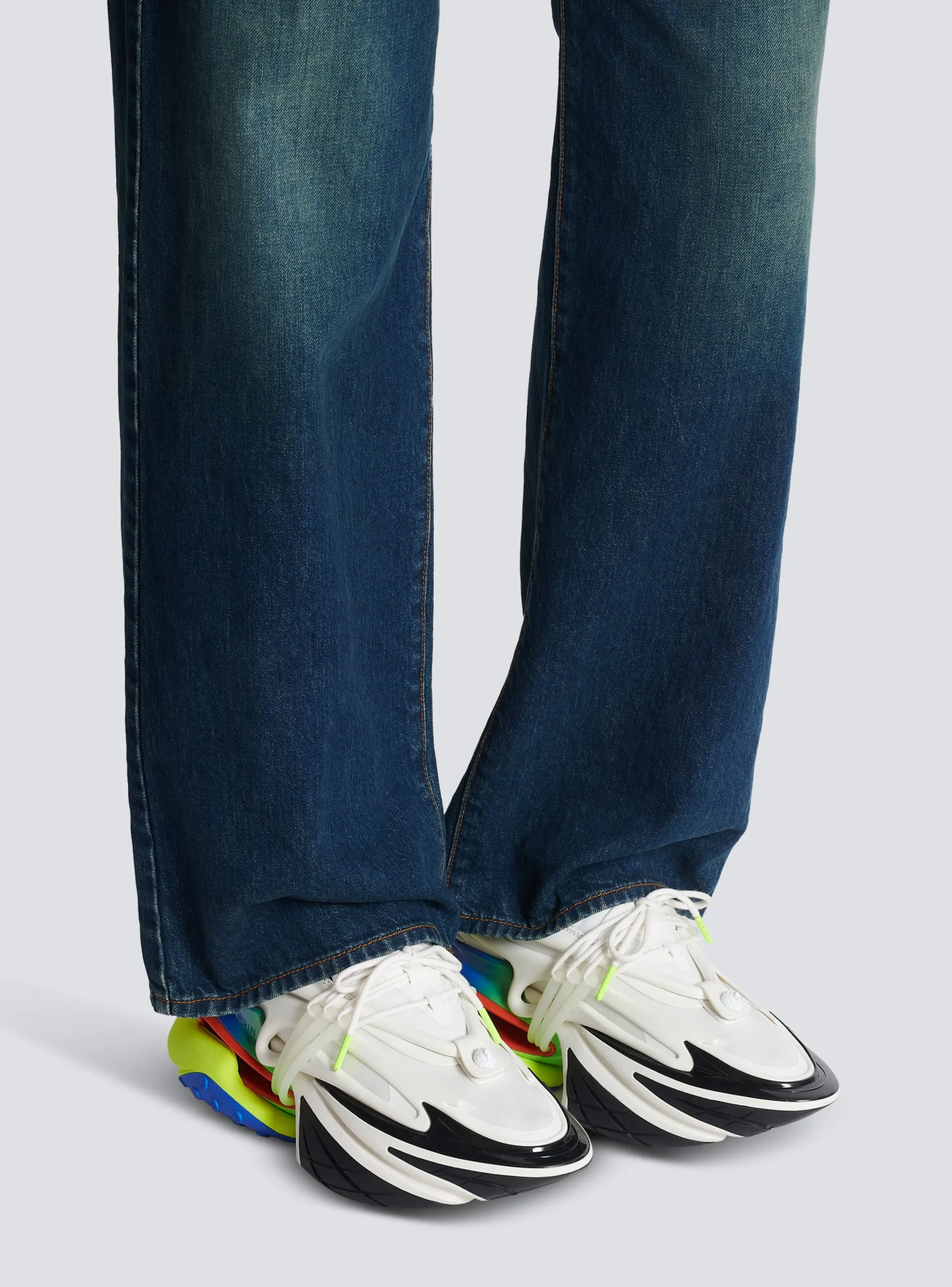 Unicorn Trainers In Neoprene And Leather-Balmain Outlet