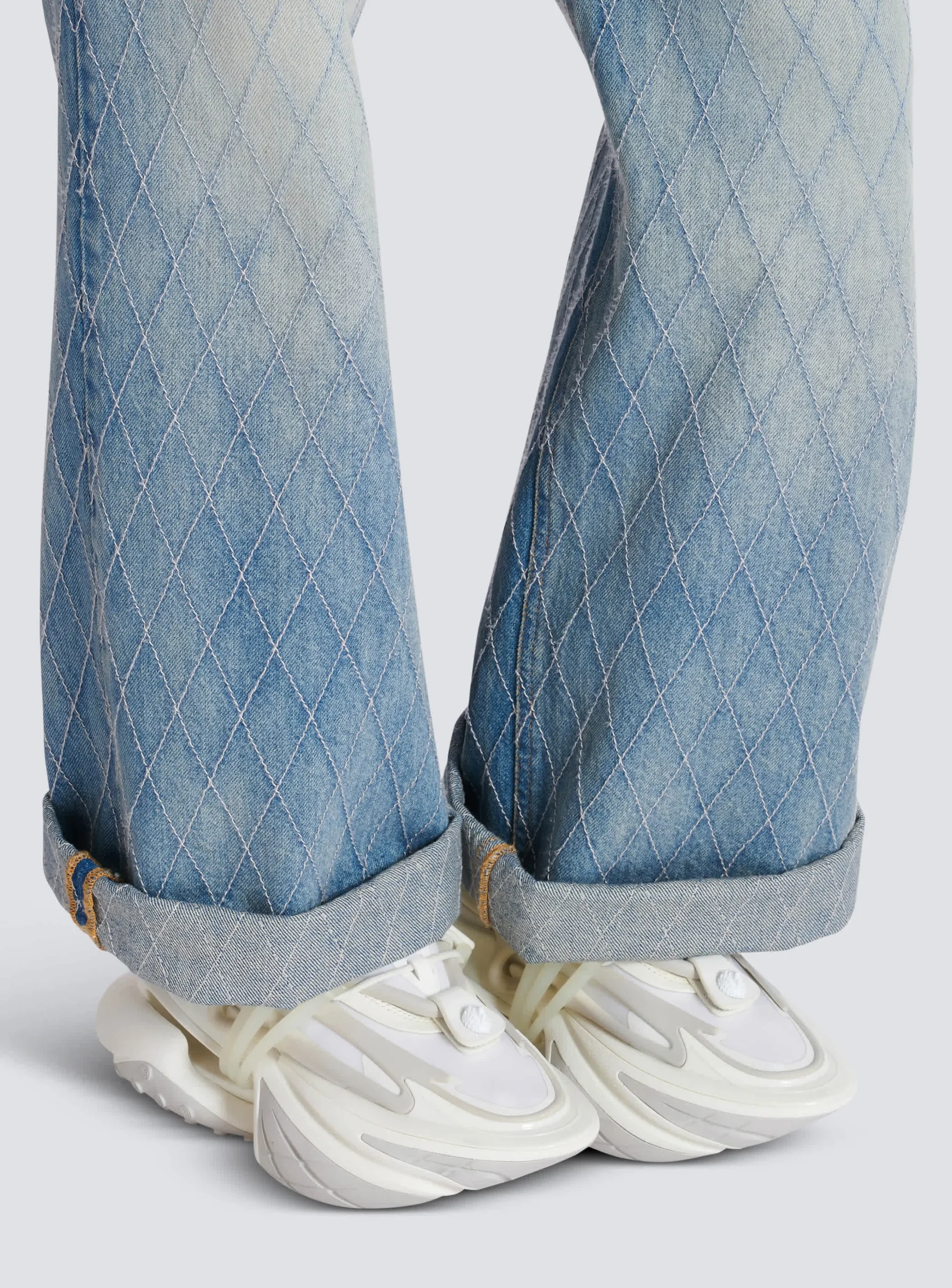 Unicorn Trainers In Neoprene And Leather-Balmain Fashion