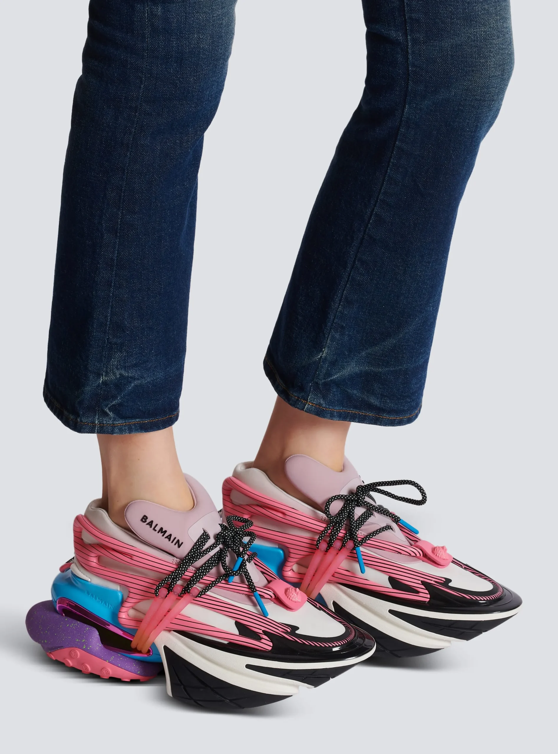 Unicorn Trainers In Neoprene And Leather-Balmain Online