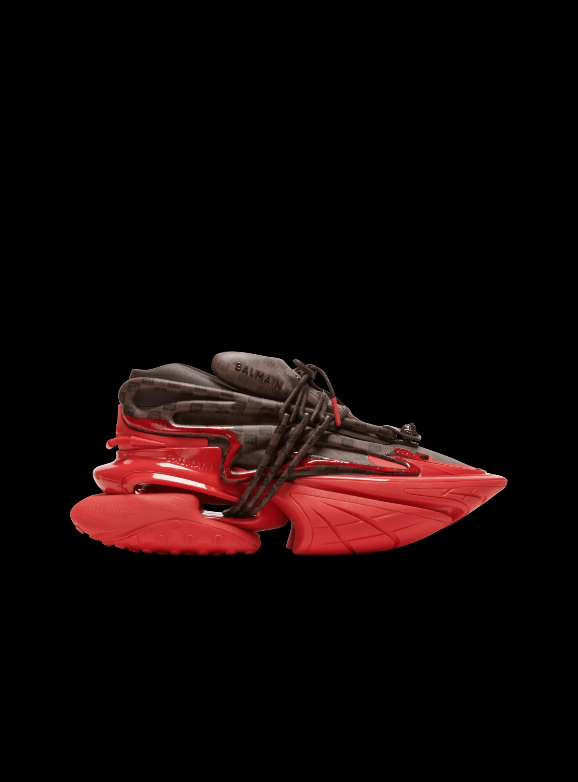 Unicorn Trainers In Neoprene And Monogram Leather-Balmain Outlet