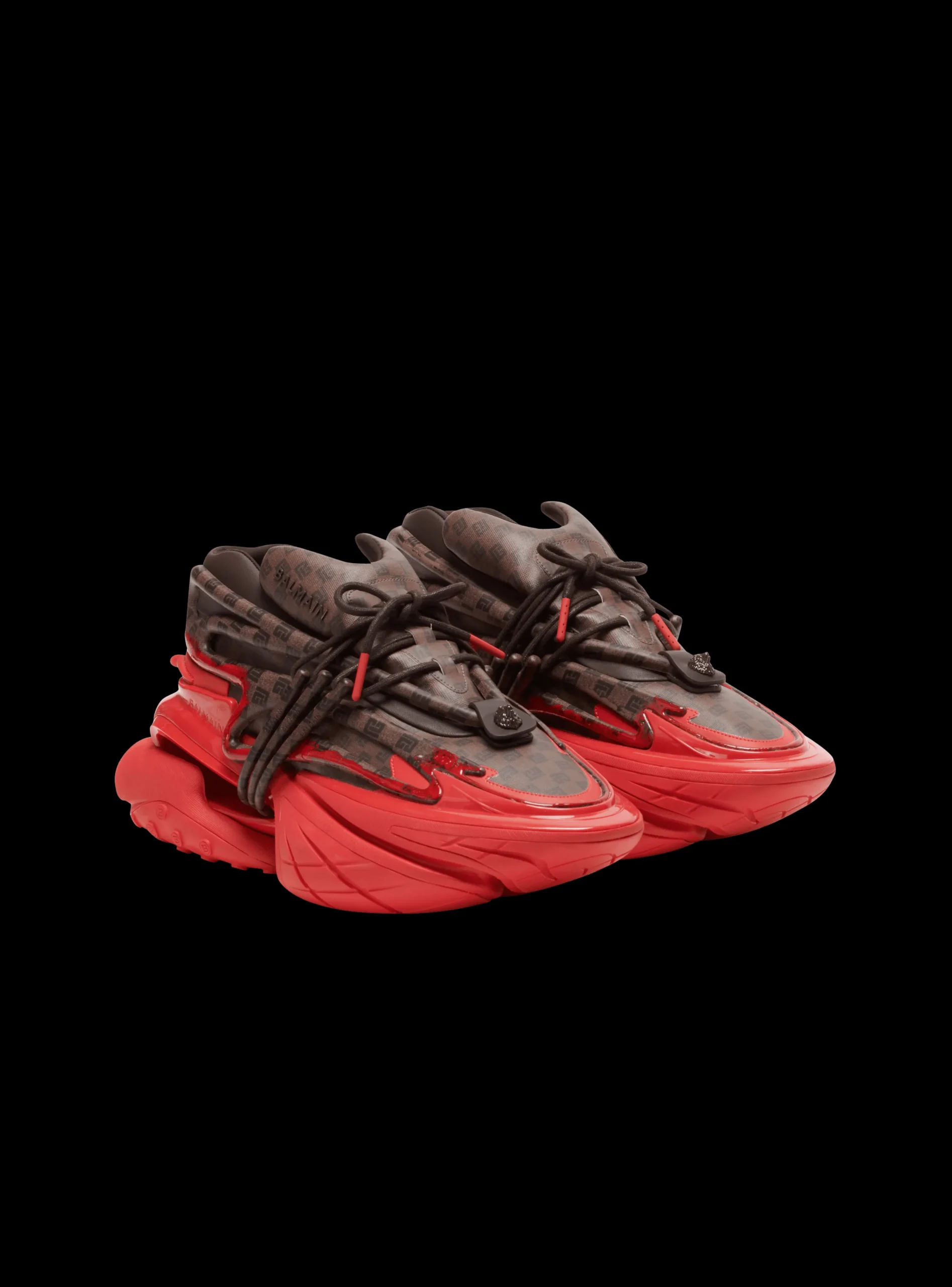 Unicorn Trainers In Neoprene And Monogram Leather-Balmain Outlet