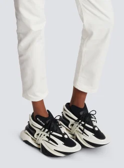 Unicorn Trainers In Two-tone Neoprene And Leather-Balmain Hot