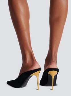 Velvet Ruby Mules-Balmain Discount