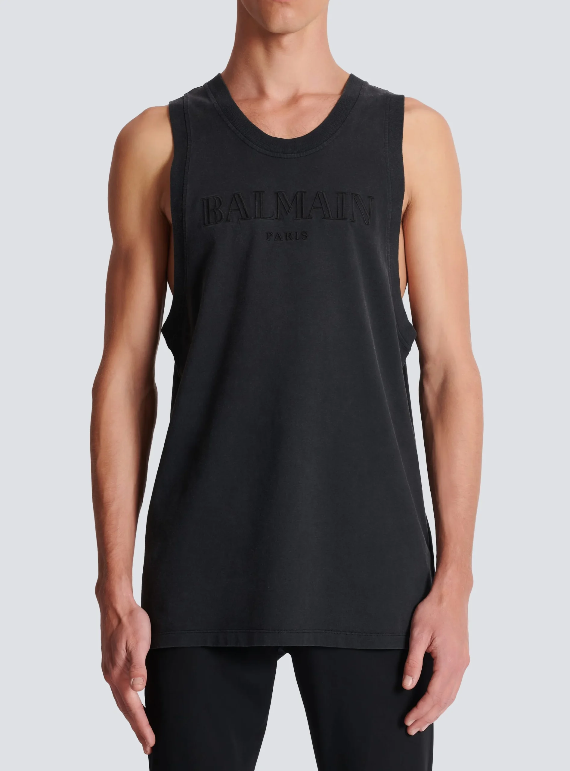 Vintage Embroidered Tank Top-Balmain Cheap