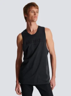 Vintage Embroidered Tank Top-Balmain Cheap