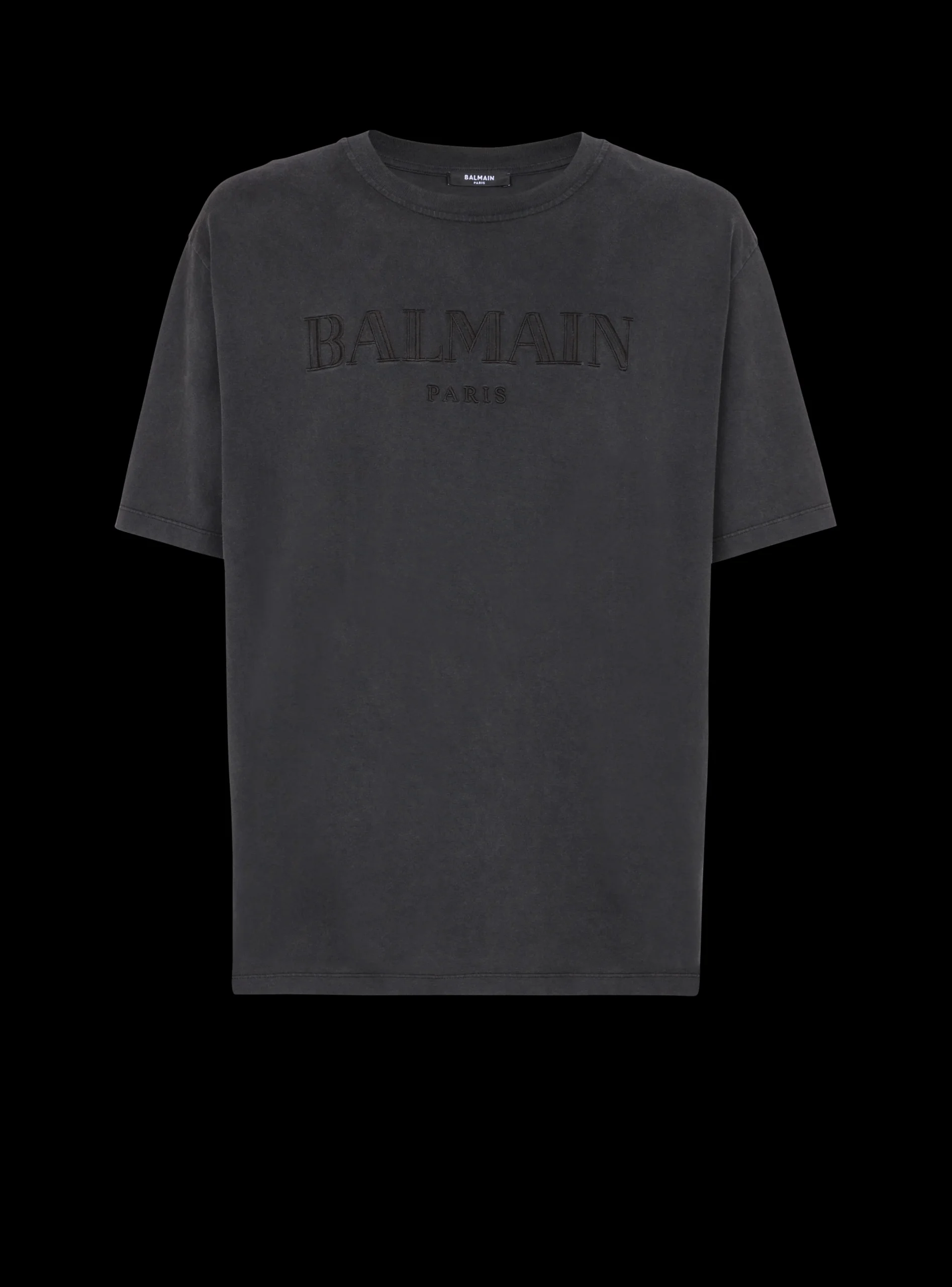 Vintage Embroidered T-shirt-Balmain Fashion