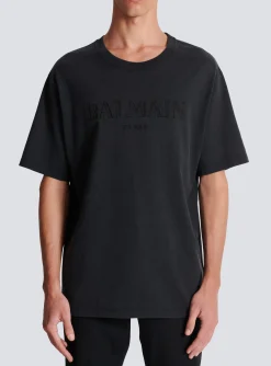 Vintage Embroidered T-shirt-Balmain Fashion