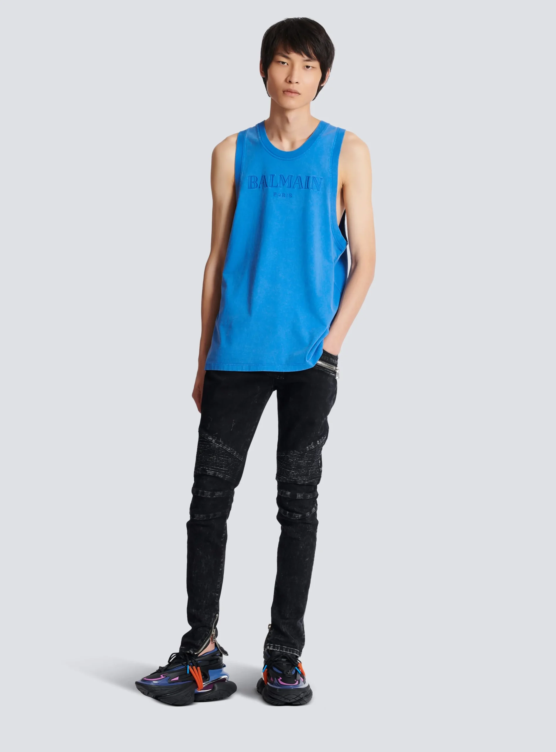 Vintage Embroidered Tank Top-Balmain Hot