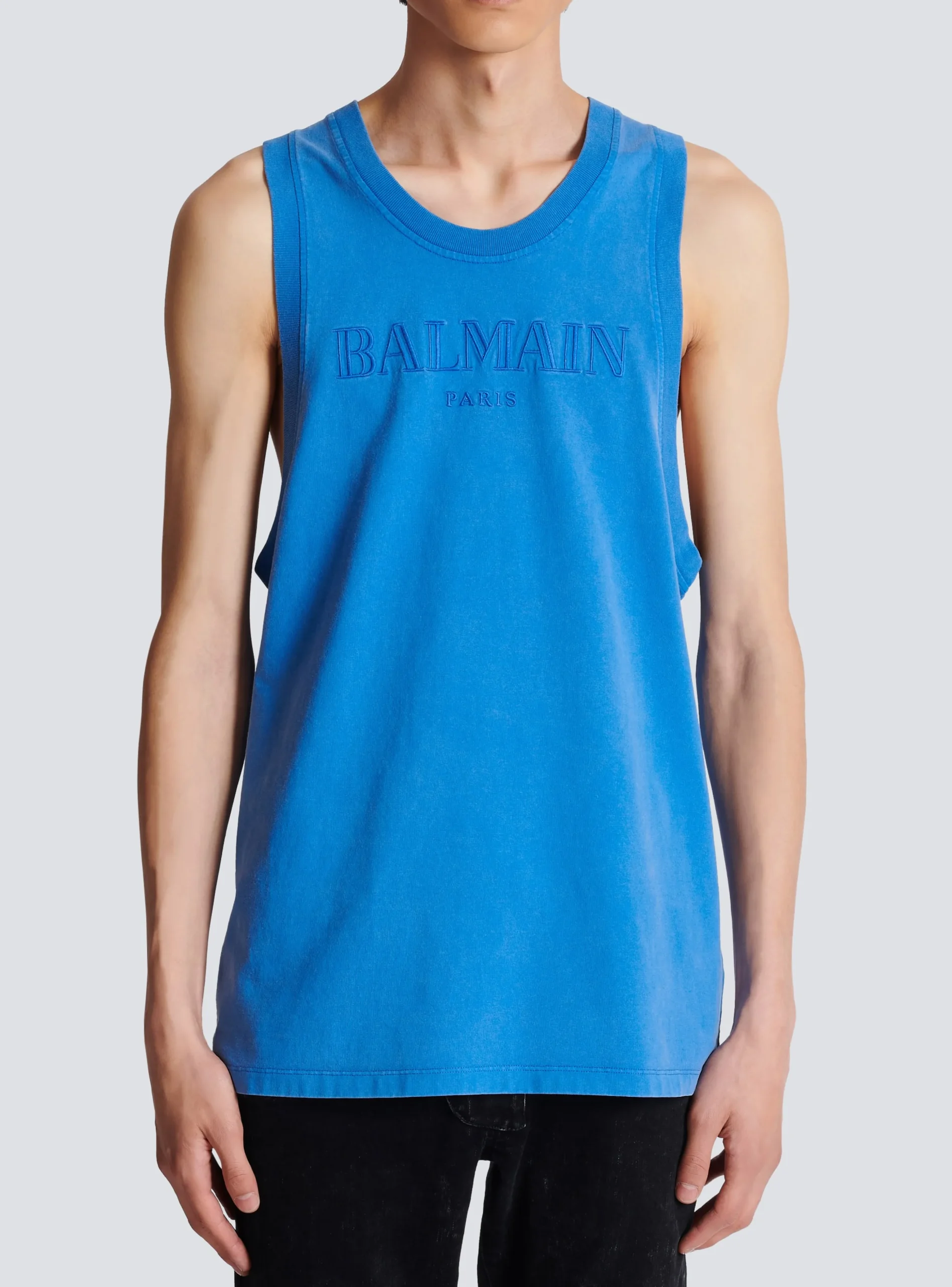 Vintage Embroidered Tank Top-Balmain Hot
