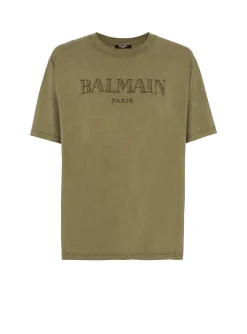 Vintage Embroidered T-shirt-Balmain Cheap