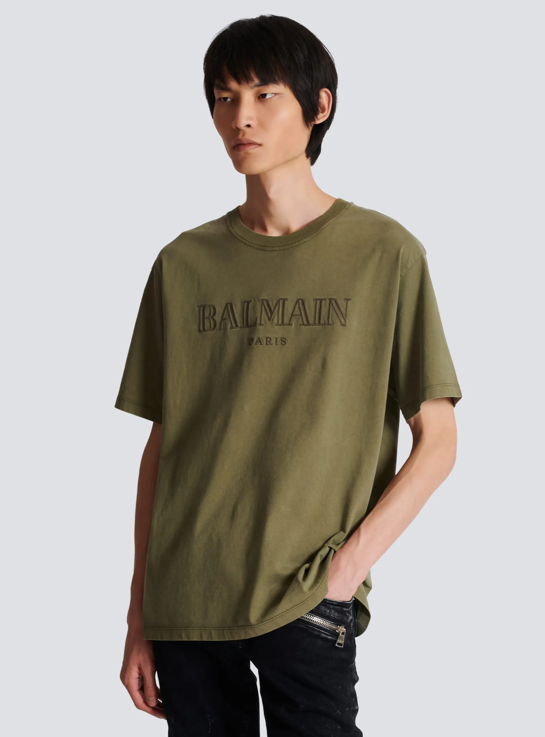 Vintage Embroidered T-shirt-Balmain Cheap