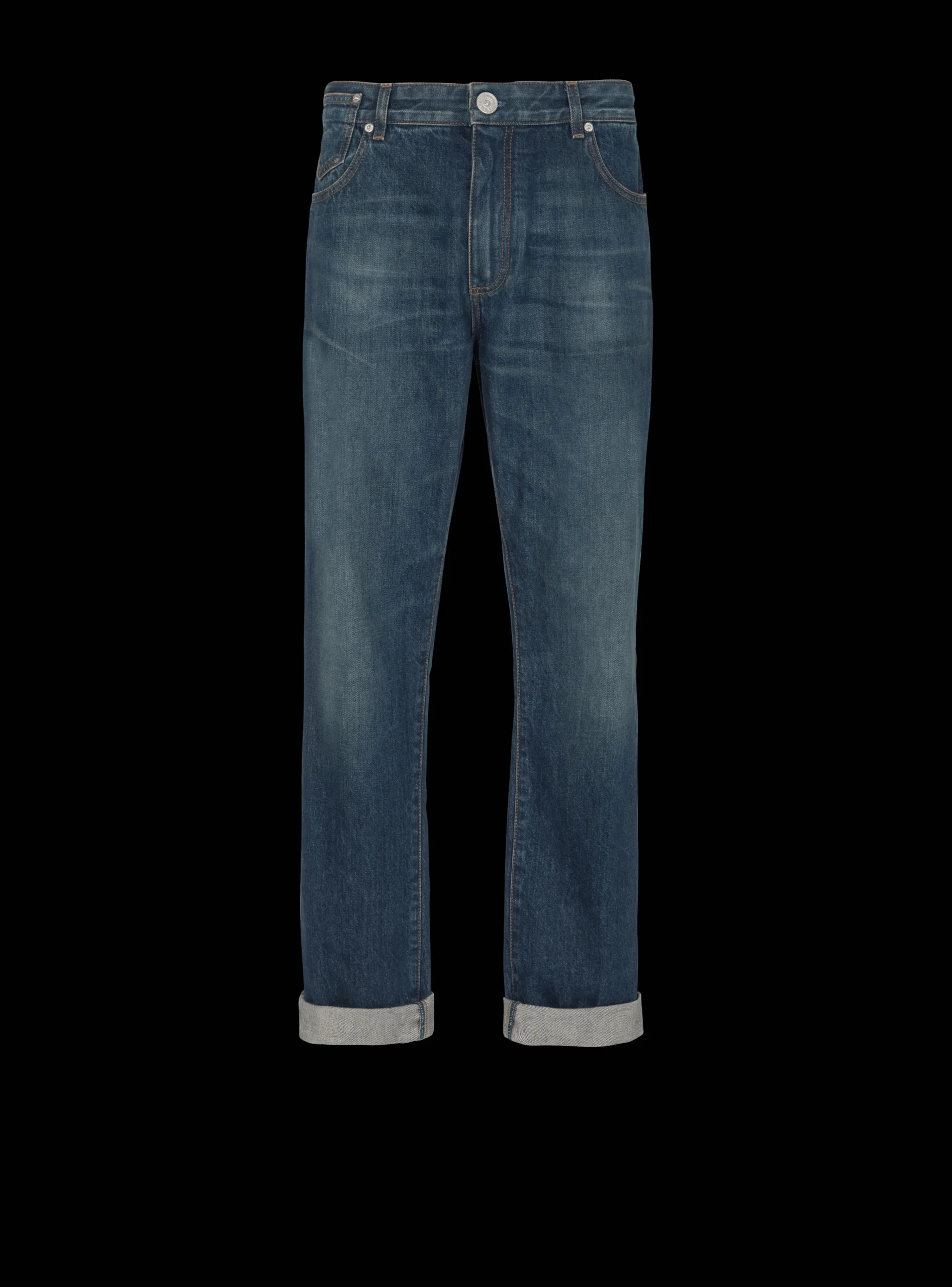 Vintage Straight-leg Jeans-Balmain Best Sale