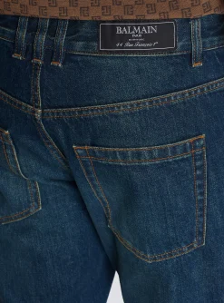 Vintage Straight-leg Jeans-Balmain Best Sale