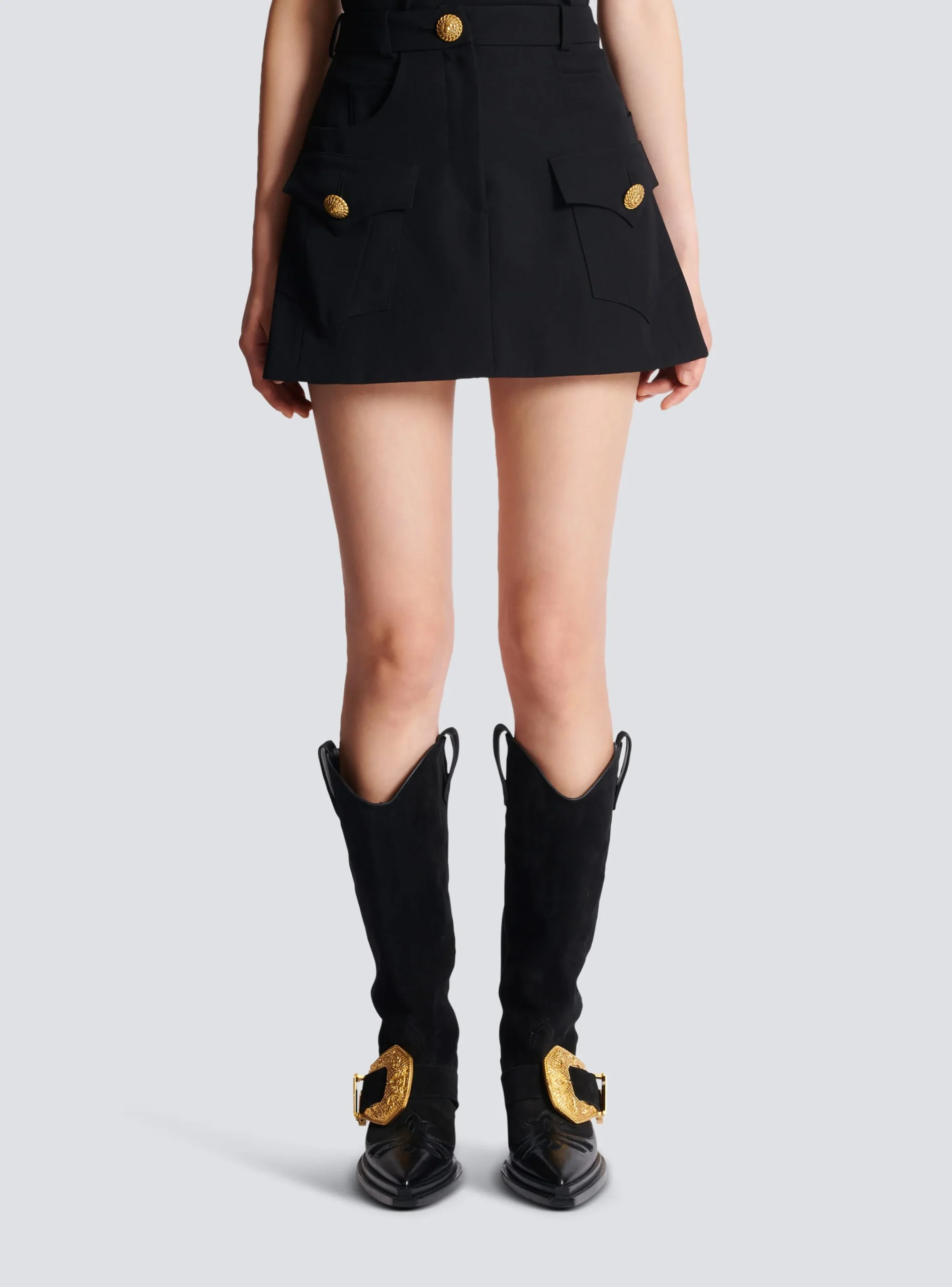 Western A-line Skirt-Balmain Store