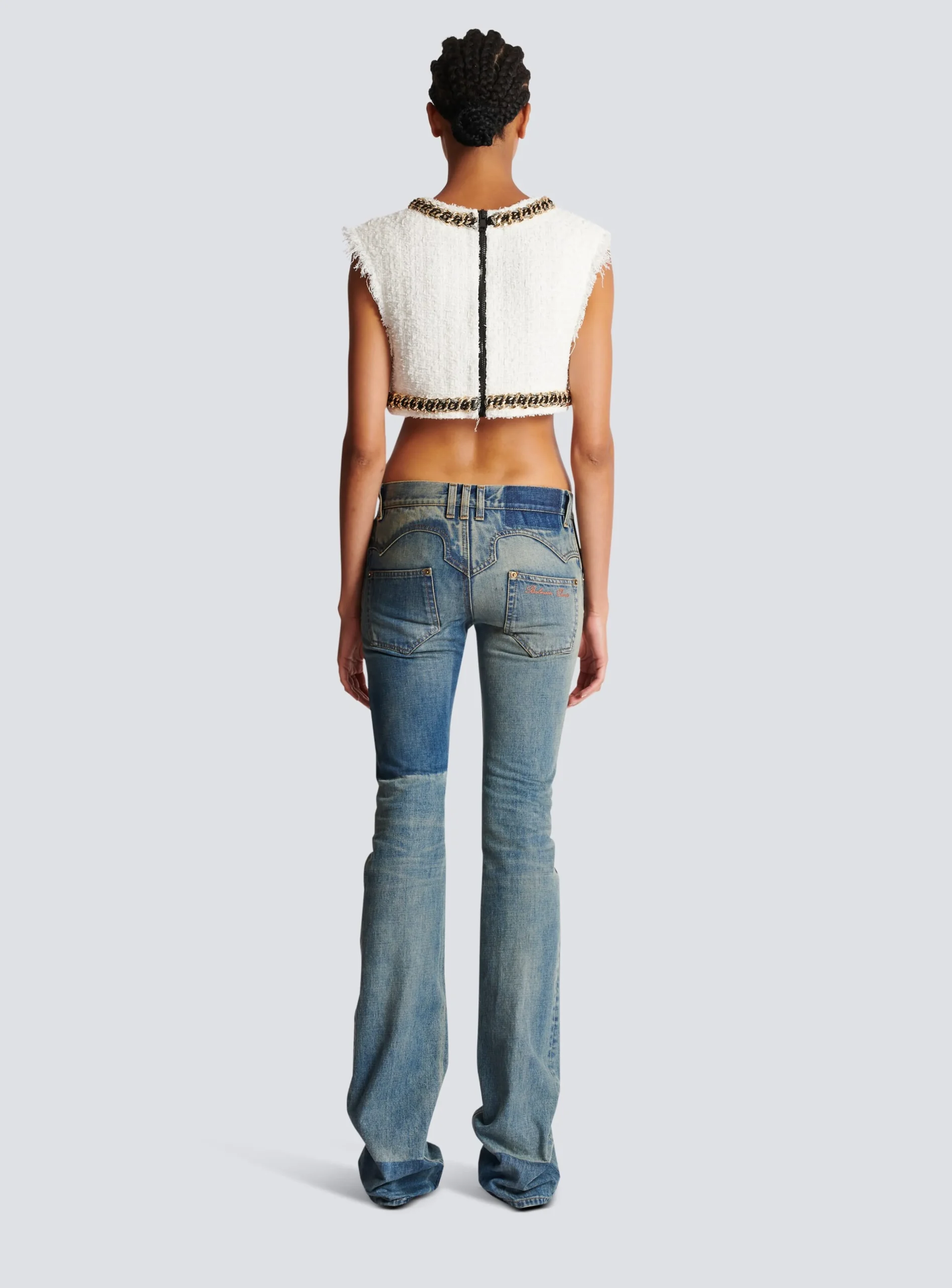 Western Bootcut Denim Jeans-Balmain Store
