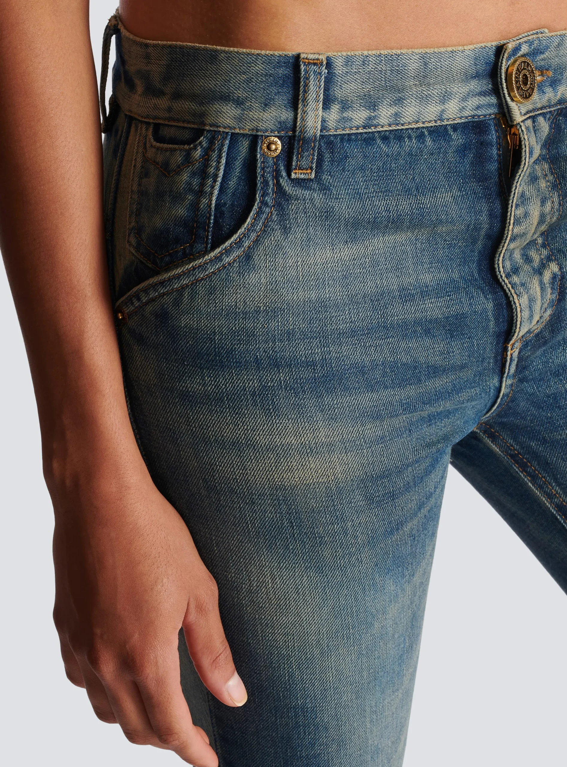 Western Bootcut Denim Jeans-Balmain Store