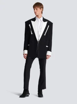 Western Crepe Blazer-Balmain Cheap