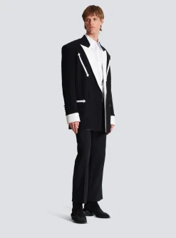 Western Crepe Blazer-Balmain Cheap