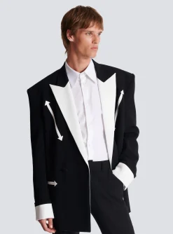 Western Crepe Blazer-Balmain Cheap