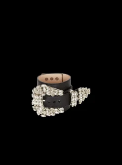 Western Leather And Crystal Bracelet-Balmain Outlet