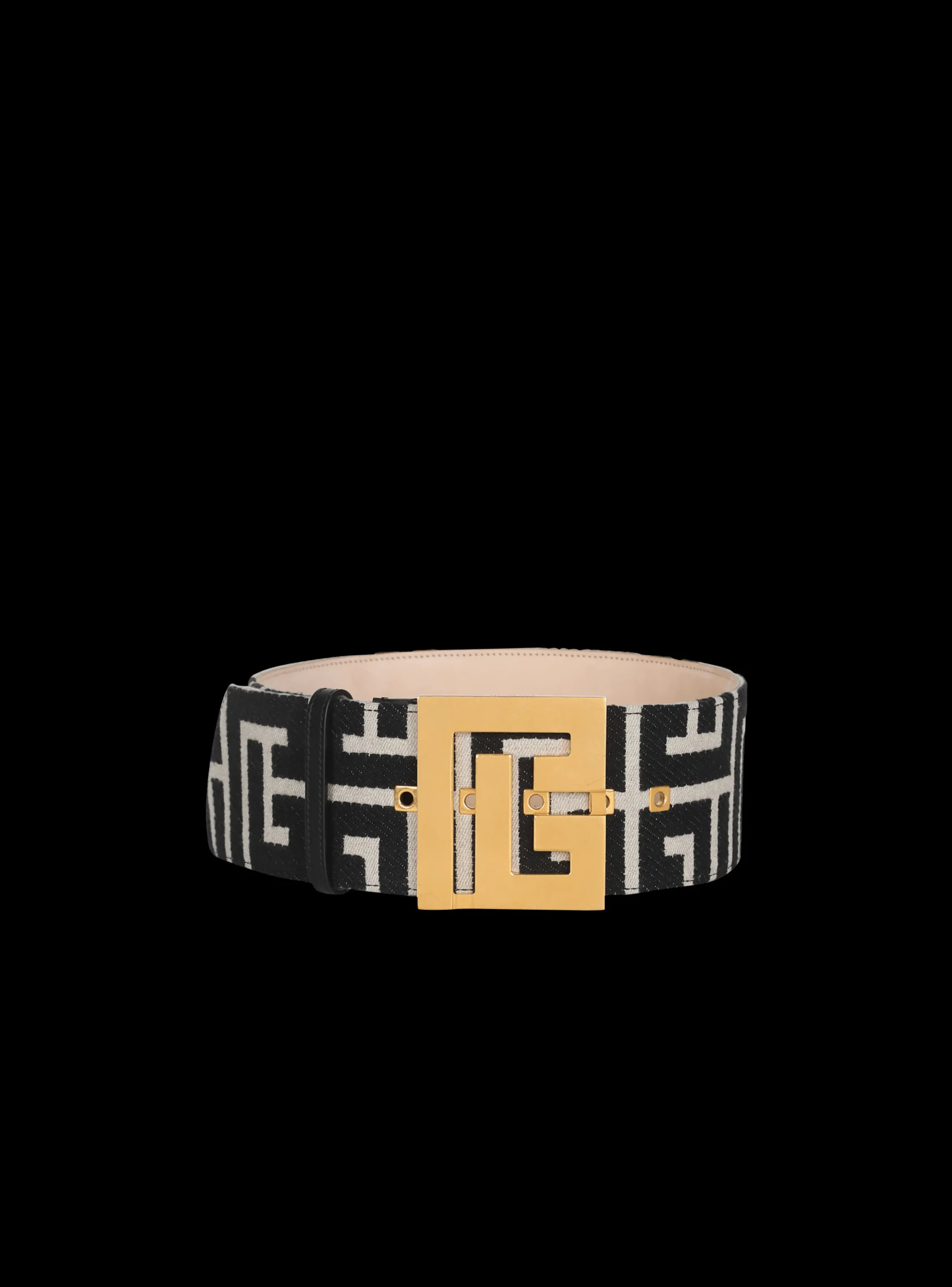 Wide Bicolor Jacquard PB Belt Belt-Balmain Sale