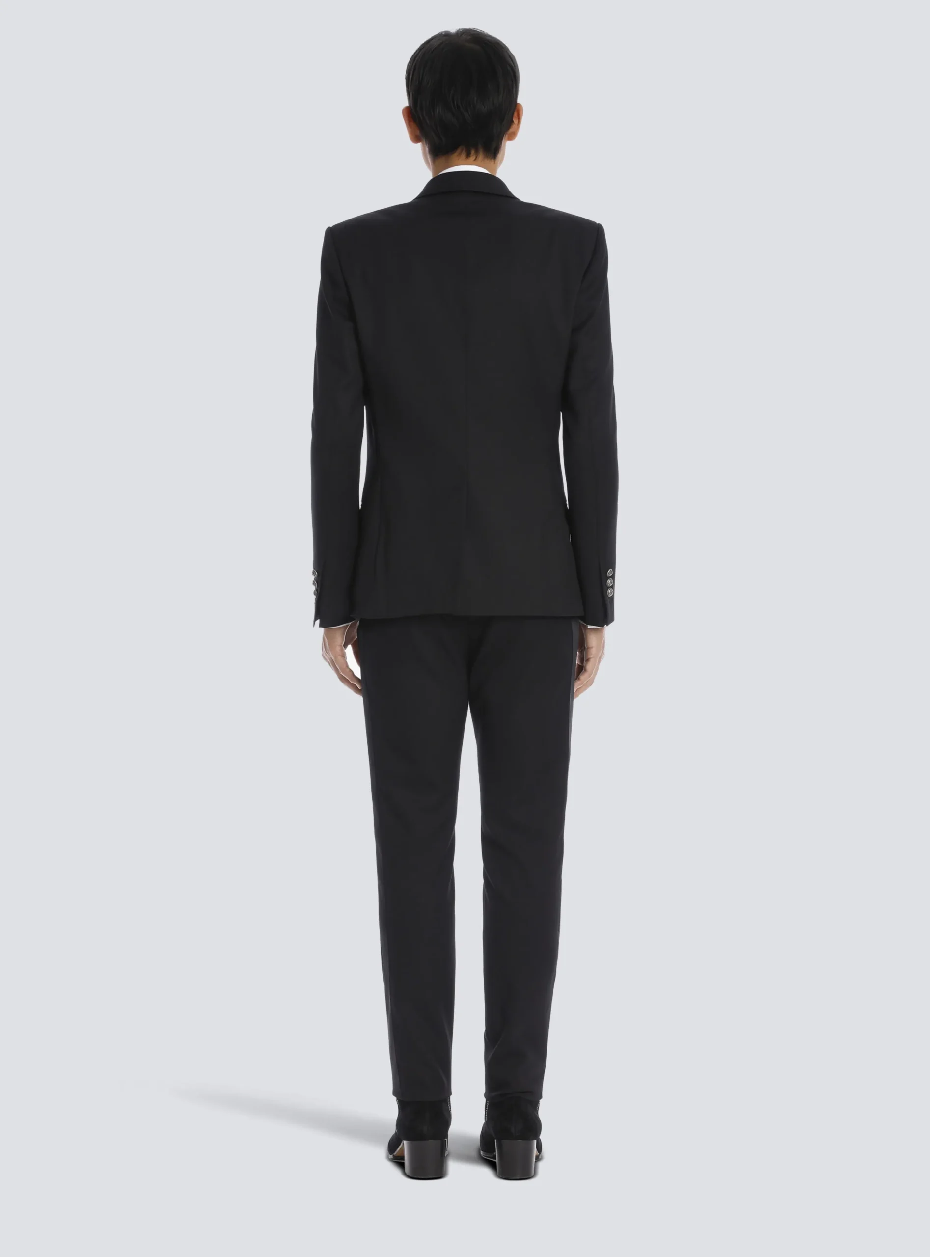 Wool Blazer With Double-breasted Silver-tone Buttoned Fastening-Balmain Hot