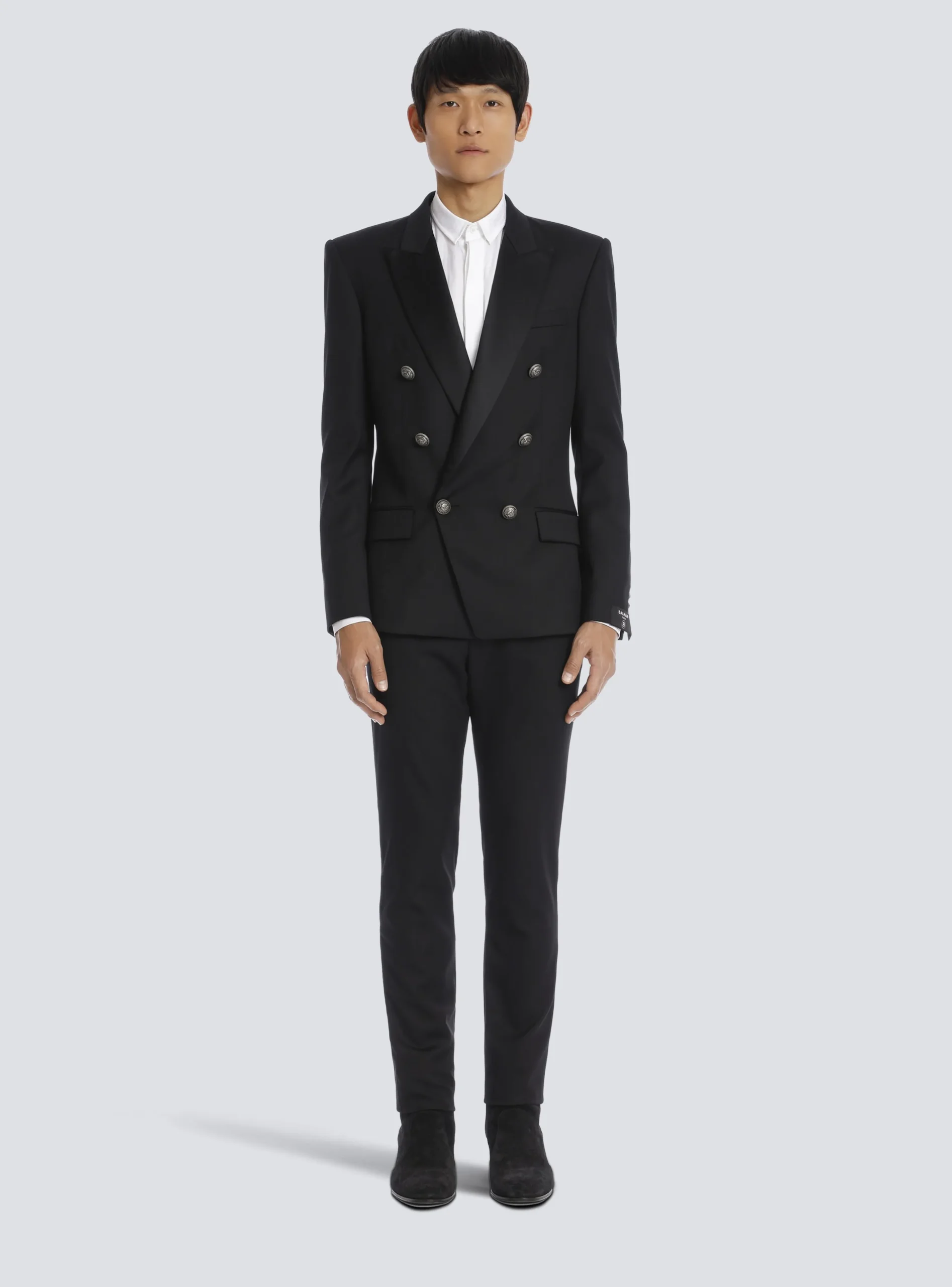 Wool Blazer With Double-breasted Silver-tone Buttoned Fastening-Balmain Hot