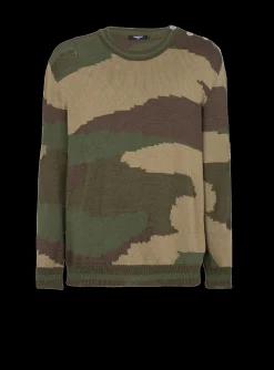 Wool Camouflage Jumper-Balmain Best