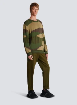 Wool Camouflage Jumper-Balmain Best