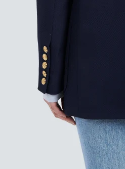 Wool Double-breasted Boyfriend Jacket-Balmain Store
