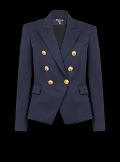 Wool Double-breasted Jacket-Balmain Store