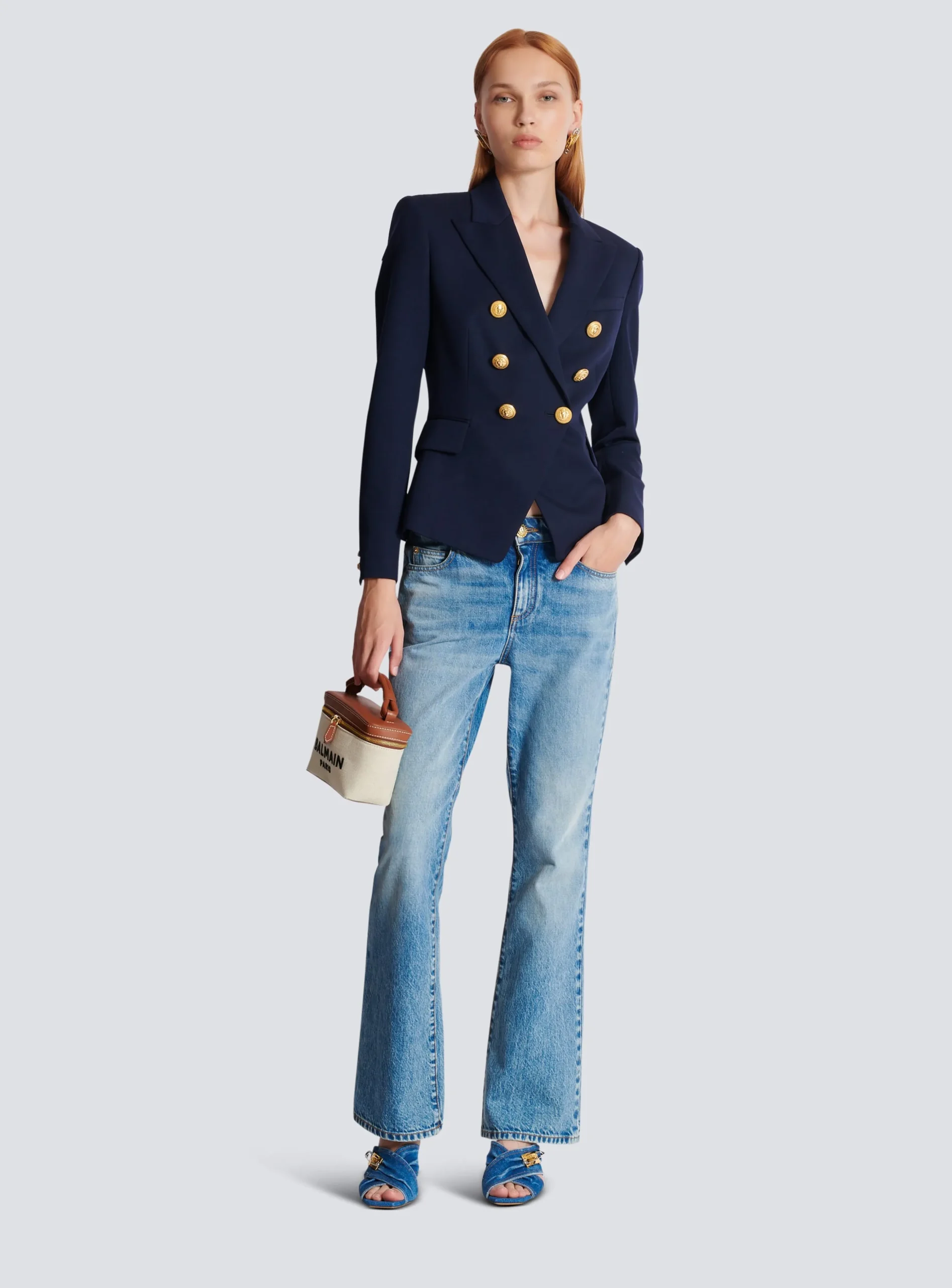 Wool Double-breasted Jacket-Balmain Store