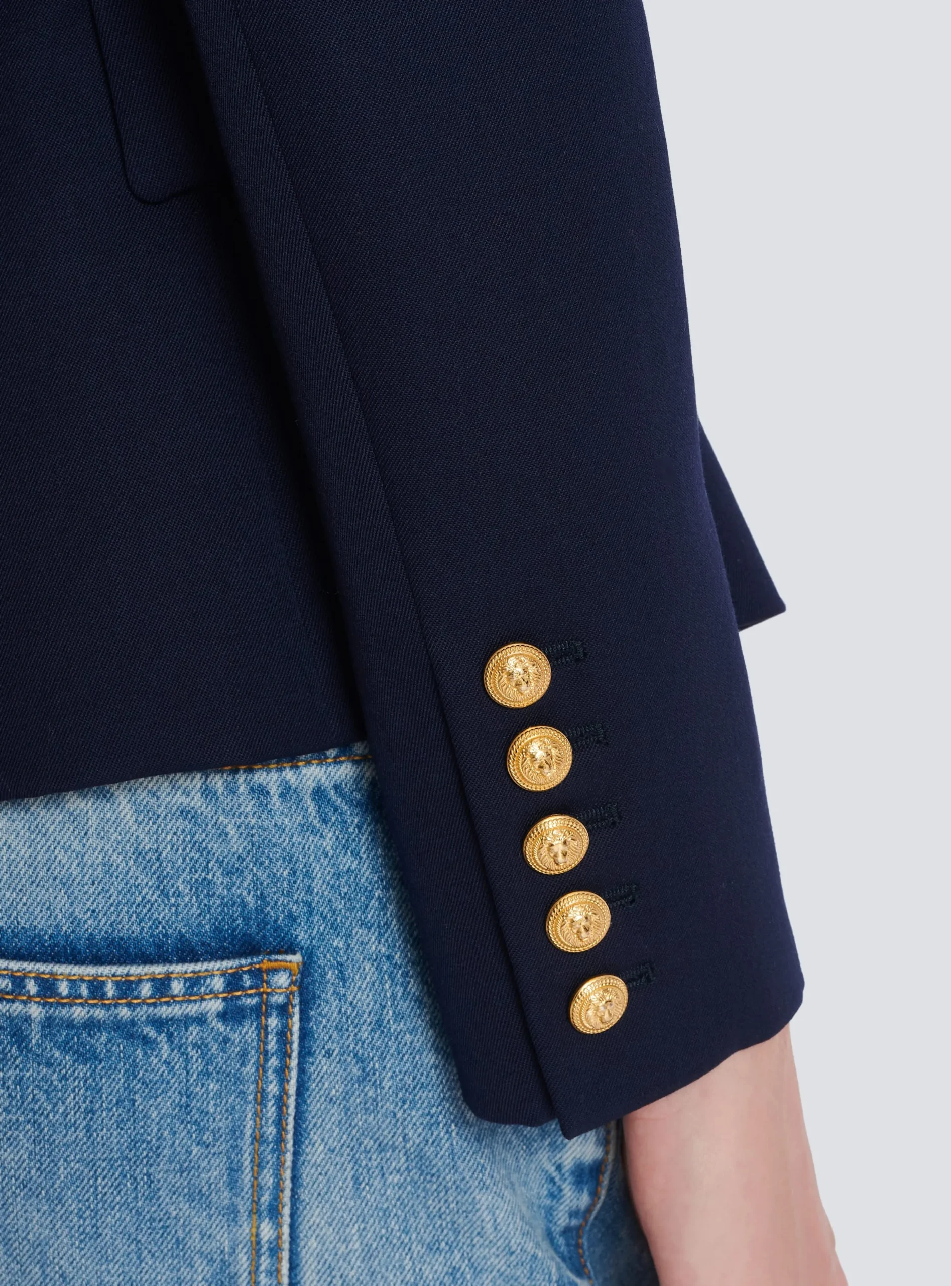 Wool Double-breasted Jacket-Balmain Store