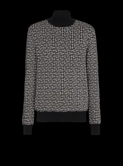 Wool Turtleneck Sweater-Balmain Discount