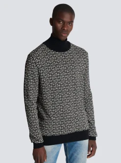 Wool Turtleneck Sweater-Balmain Discount