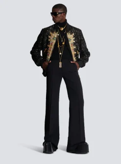 Zipped Jacket With Embroidery-Balmain New